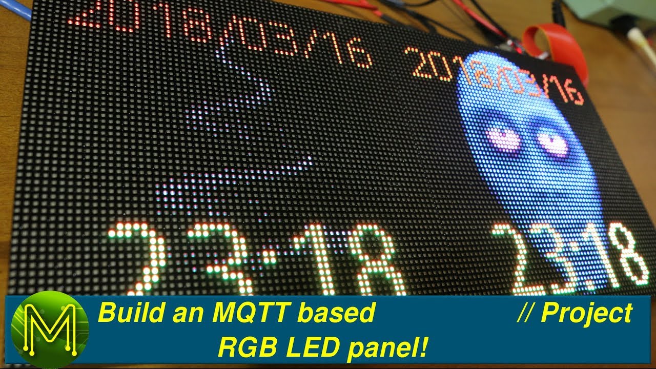 #200 Build an MQTT based RGB LED panel! // Project