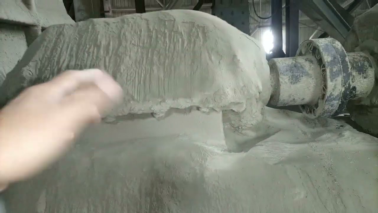 Real world conditions of industry. 3 phase induction motor dust and mud. Cement jobs