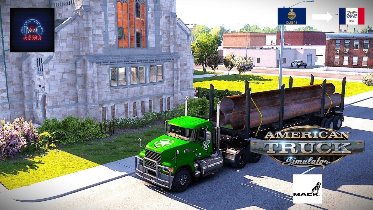 Mack Pinnacle Day Cab 🚚 | Colby → Dubuque | Large Tubes | ATS