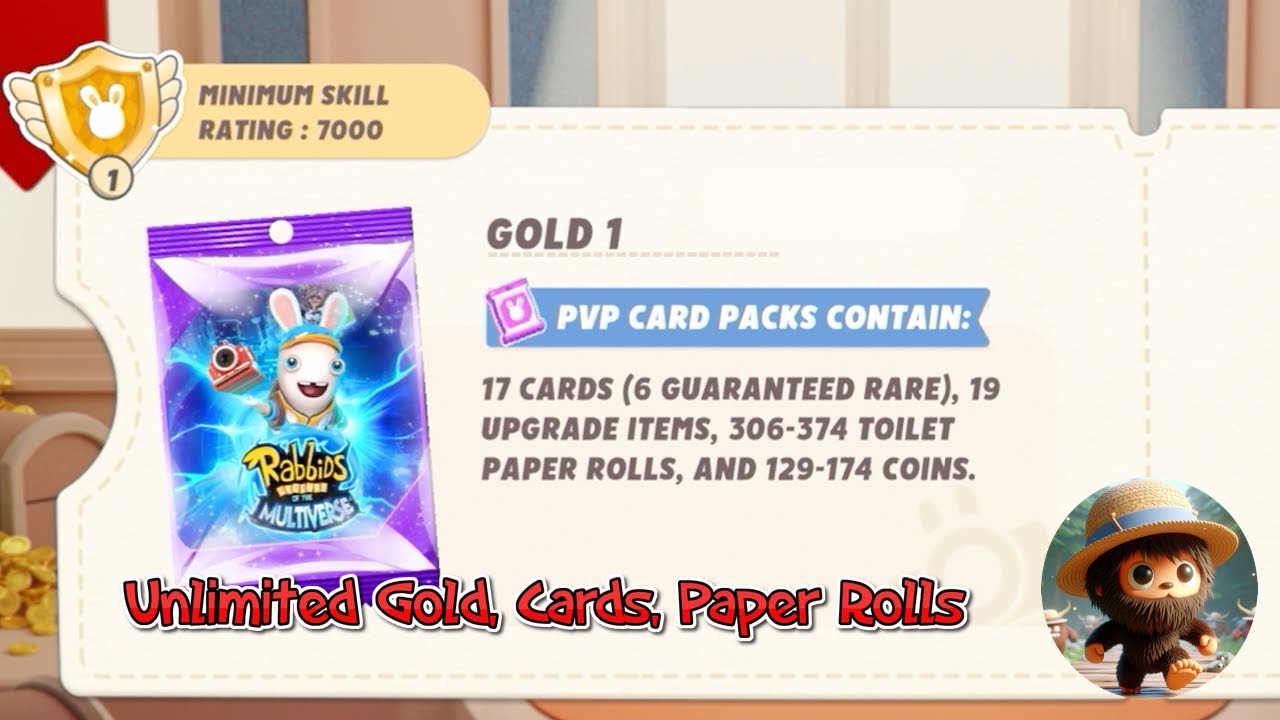 Rabbids Multiverse - Unlimited Money, Cards and Paper Rolls