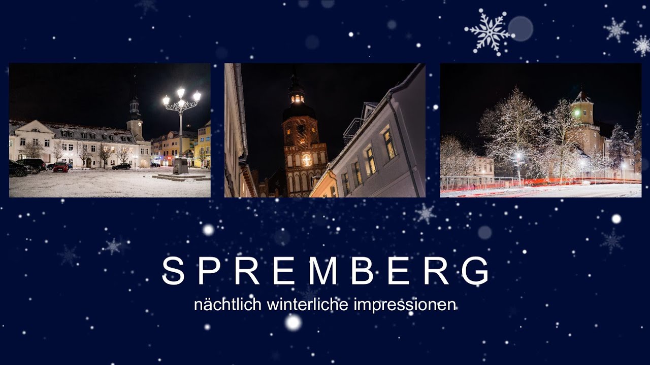 Spremberg - nächtlich winterliche impressionen / Ein Fotospaziergang