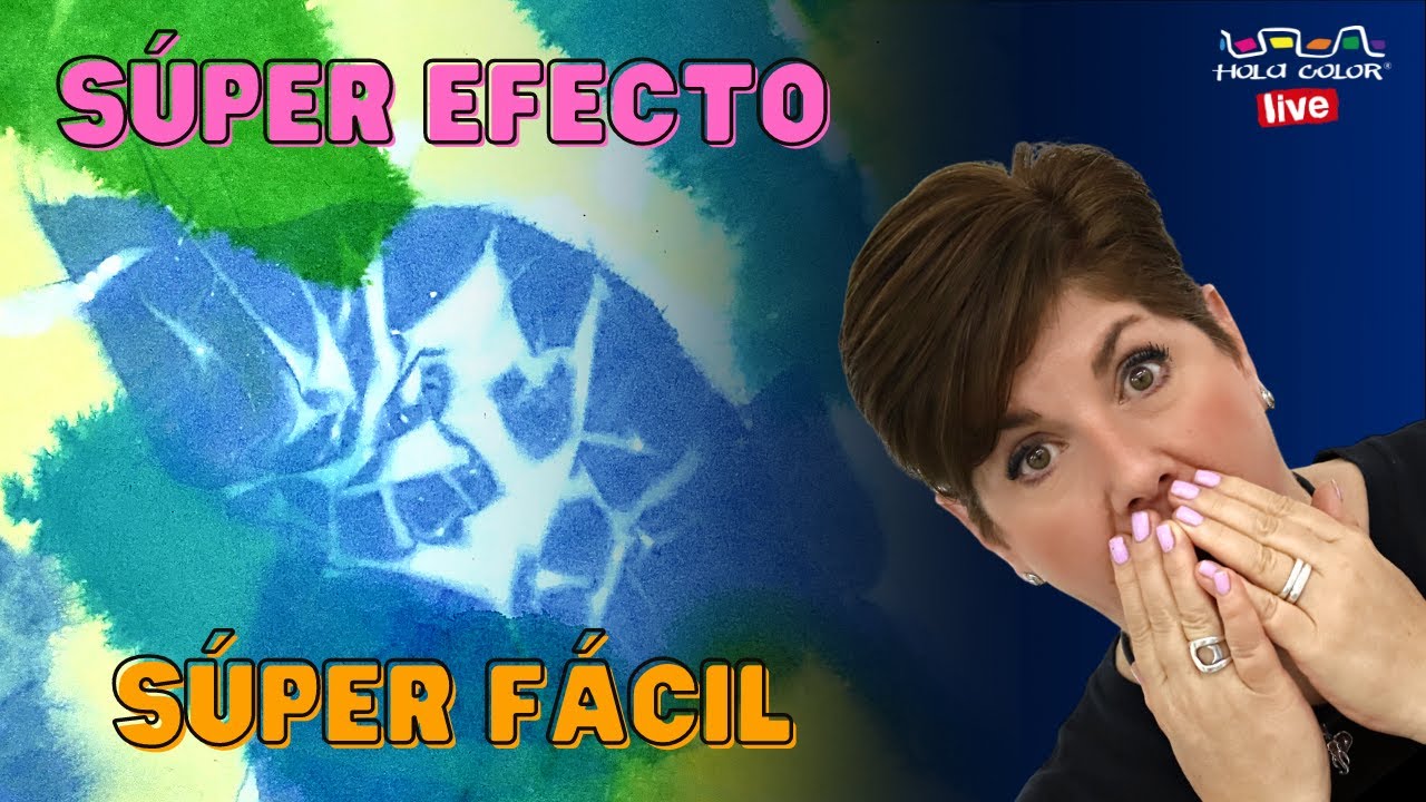 Cómo PINTAR con PAPEL DE CHINA y ACRÍLICO || Papel de Seda || Hola Color LIVE