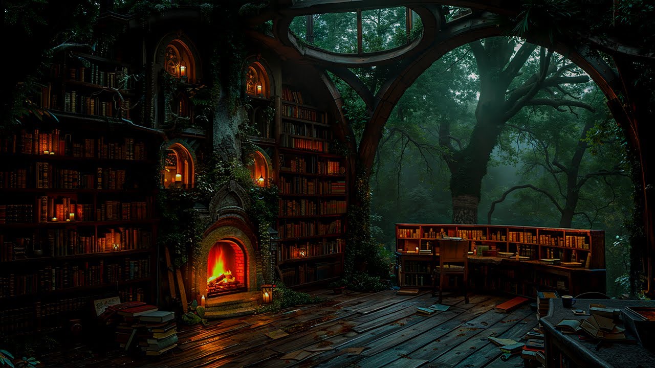 Deep Focus in a Forgotten Gothic Library | Dark Academia Music for Quiet Minds and Deep Thought