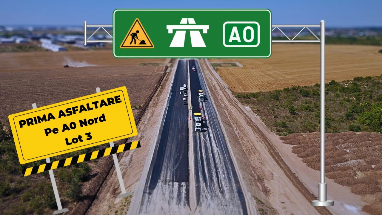 🛣️ Autostrada A0 Nord Lot 3 – Prima asfaltare (13 August 2025) 🚧