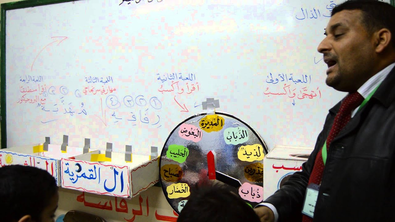 استراتيجية التعلم باللعب مع طلاب الصف الأول الابتدائي ومعلمهم القدير الاستاذ/ السيد عبدالمجيد ..