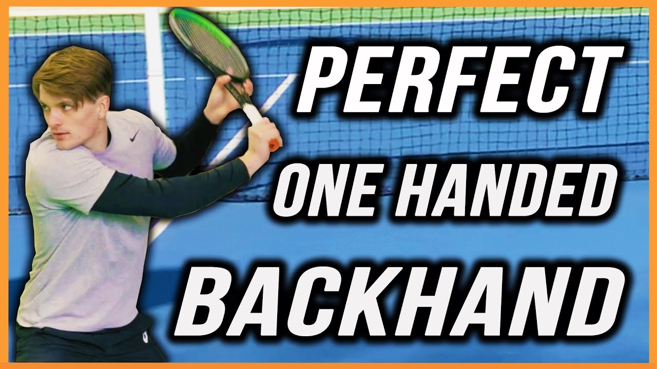 One Handed Backhand Tennis Lesson | Single Handed Backhand Technique | Tennis Backhand Drills