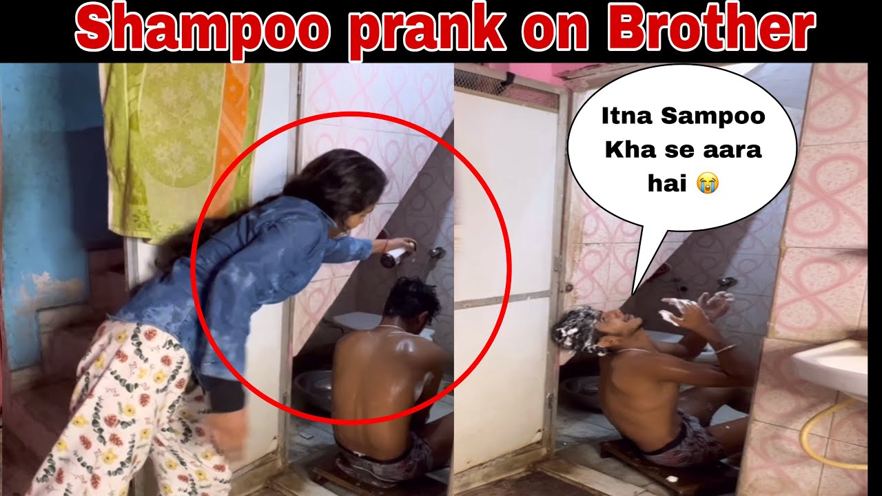 Шампунь разыграл моего брата 😂 стало ОЧЕНЬ смешно |. @ankushthevlogs229