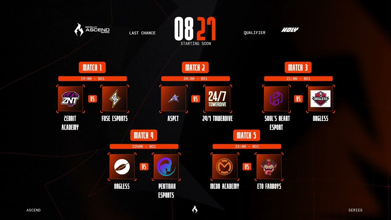BAS : Last Chance Qualifier Day 3 -ZNTA vs FUSE | AS vs TD | SHE vs ORG | MCONA vs ETB !shop !holy !