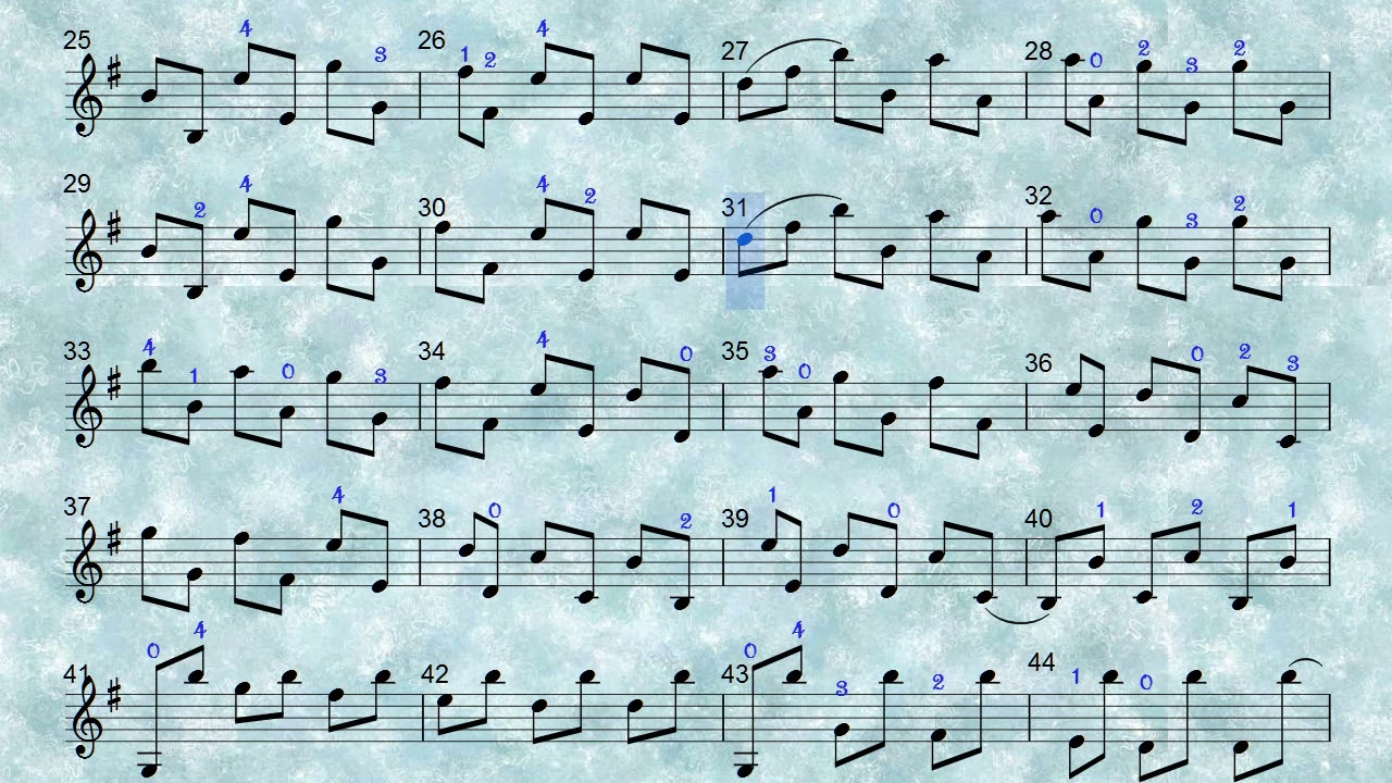 Wohlfahrt Op 45 Violin Etude no 27 tempo=40