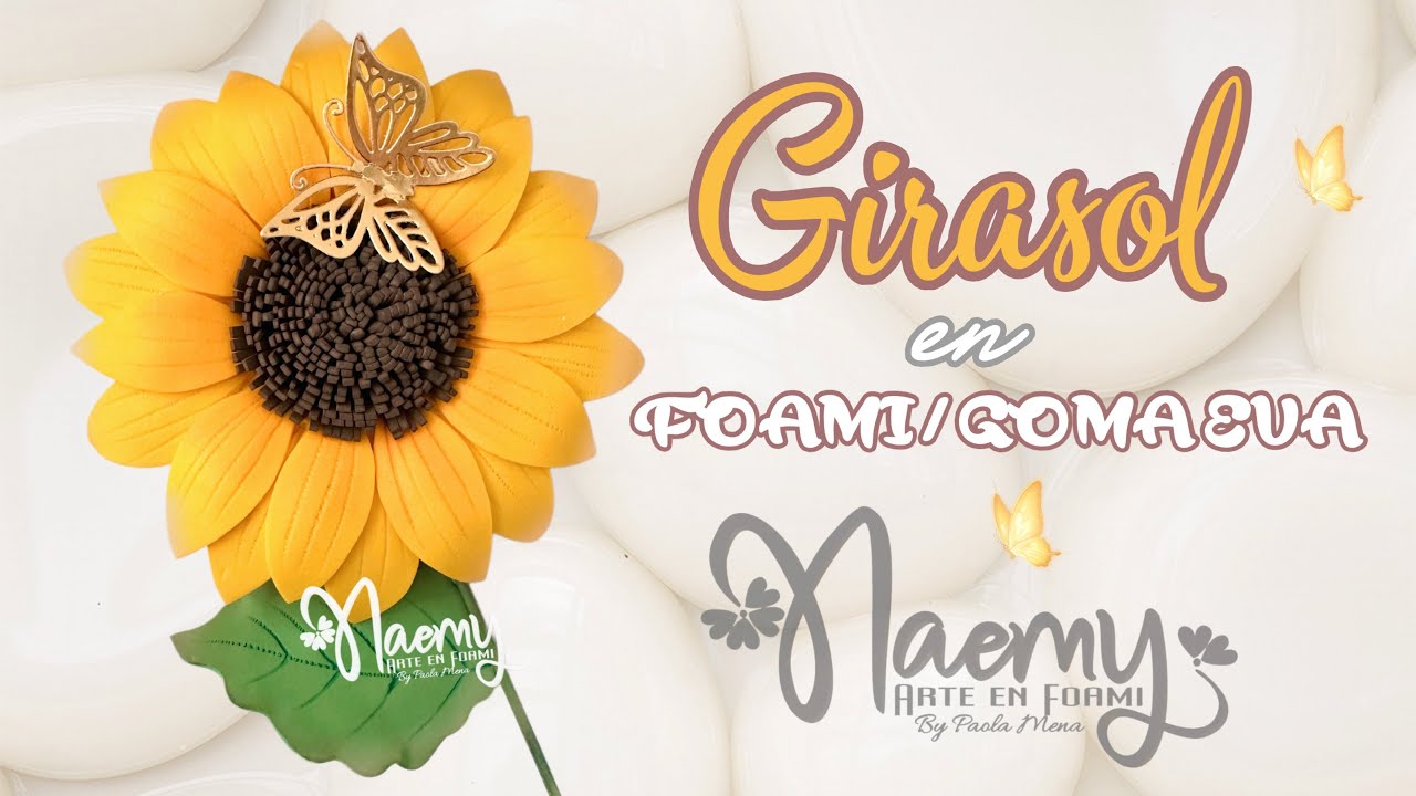 Hermoso Girasol en Foami/ Fomix /gomaeva /foam/ fomi 