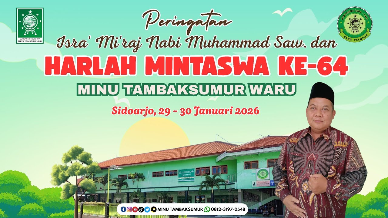 Pembukaan Acara Khotmil Qur'an//Isra' Mi'raj dan Harlah MINTASWA ke-64 