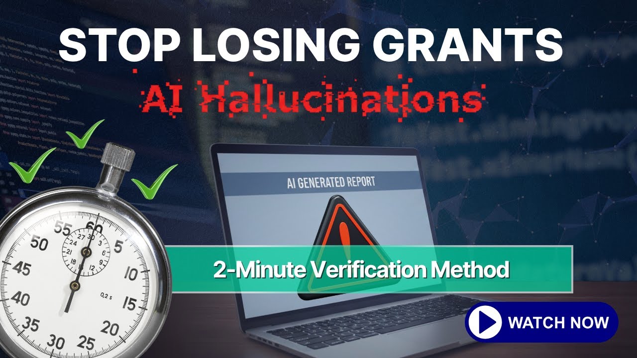 Stop Losing Grants to AI Hallucinations | Small Nonprofit Strategies