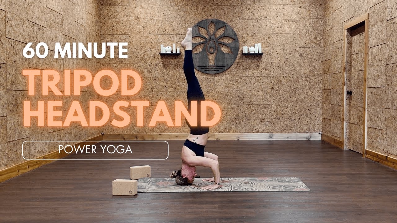 60-Min Power Yoga to Tripod Headstand