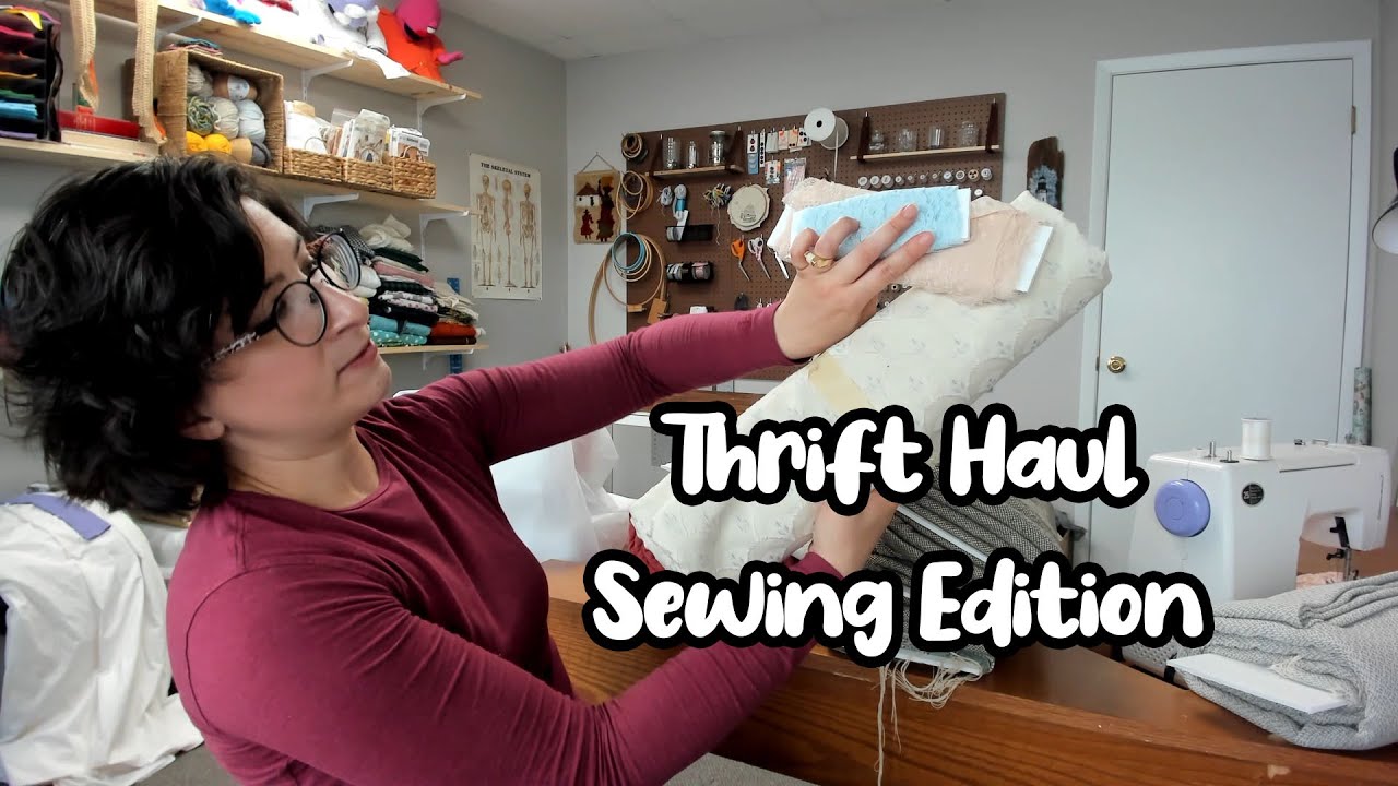 My New Sewing Fabrics / Thrift Store Haul