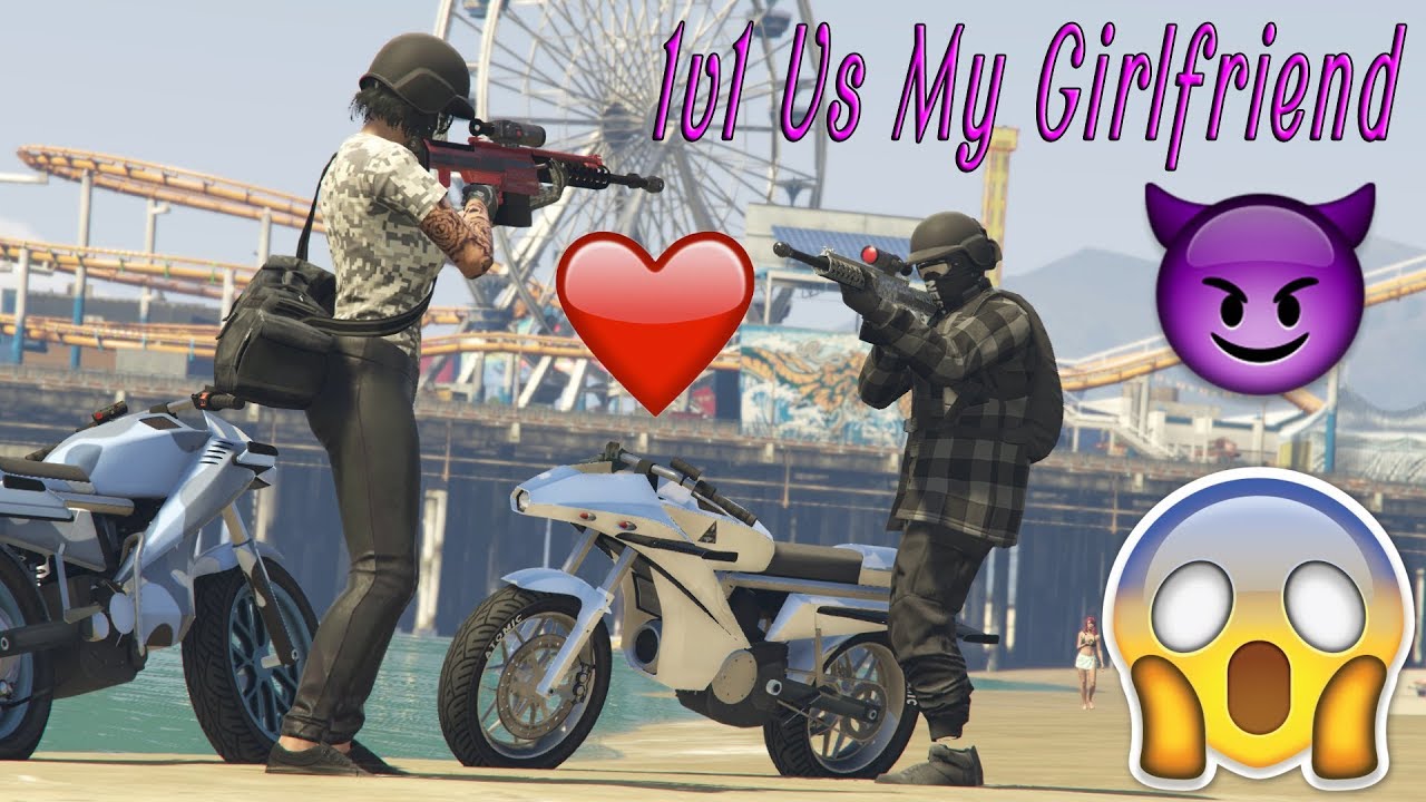 1v1 Vs My TryHard Girlfriend! 😍😈❤