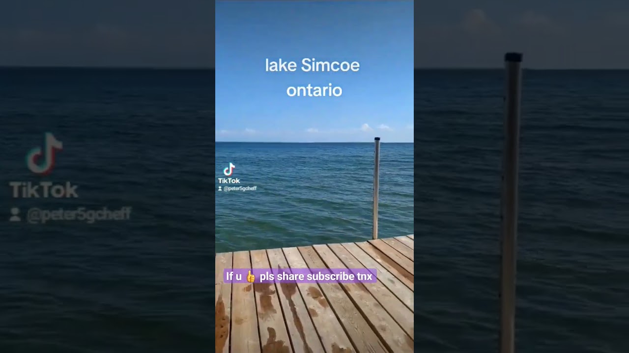 relaxing at cottage on lake Simcoe Ontario beautiful blue waters