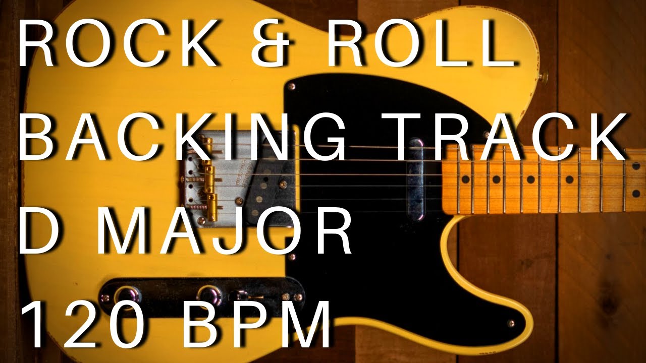 Rock & Roll Guitar Backing Track (The Rolling Stones Style) | D Major (120 Bpm)
