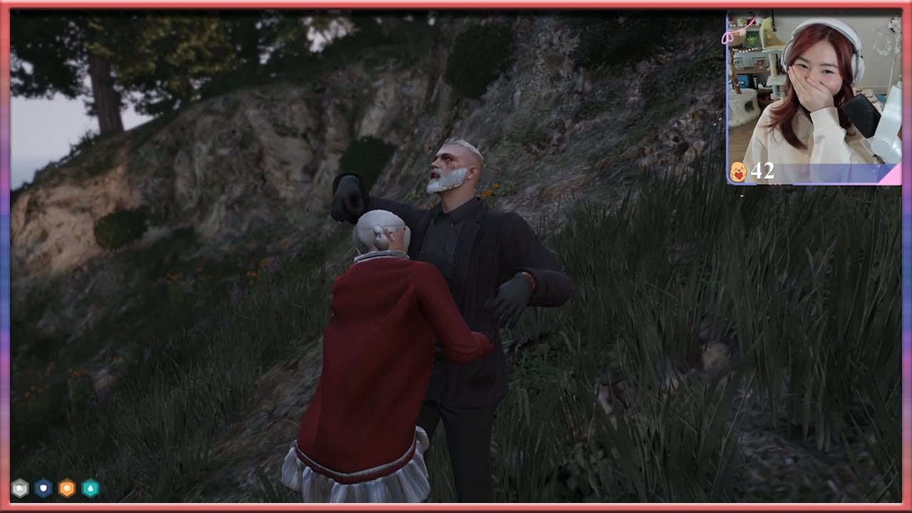 January Fooze embraces grandpa Raymond - GTA V RP NoPixel 4.0