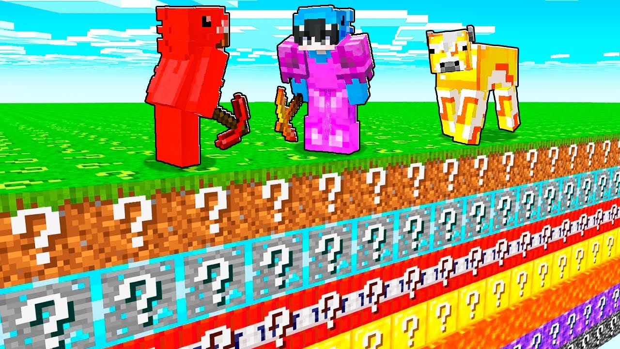 Minecraft, Pero el Mundo es de Lucky Blocks