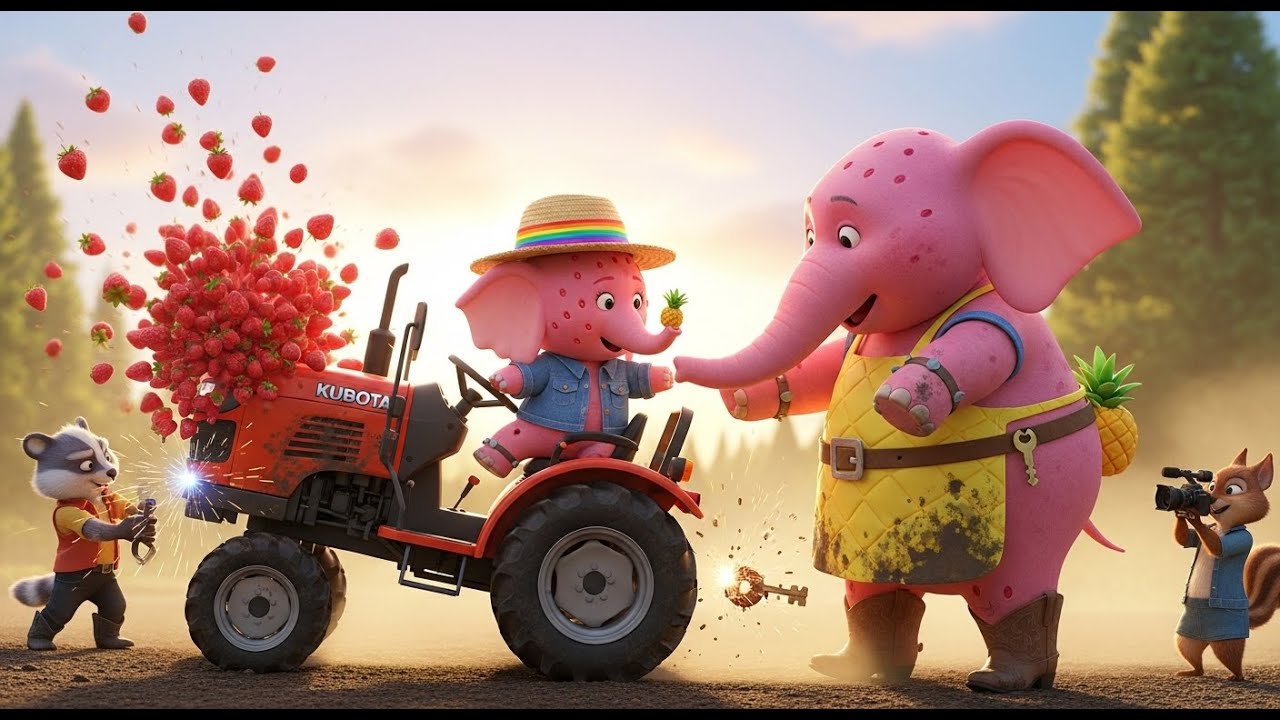 Real Farm Elephant 🎀🦆 ¡DESFILE DE PATOS LOCO! ¡Sweetie lleva 20 patos directo al cultivo!