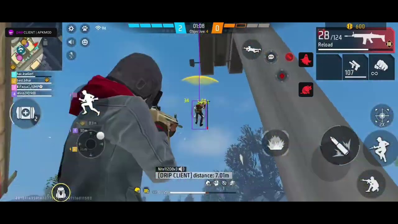 DRIP CLIENT MOD MENU OP WORKING 💀 | NEW SEASON FREE FIRE | GARENA FREE FIRE HACK | OB52 ANTIBAN 