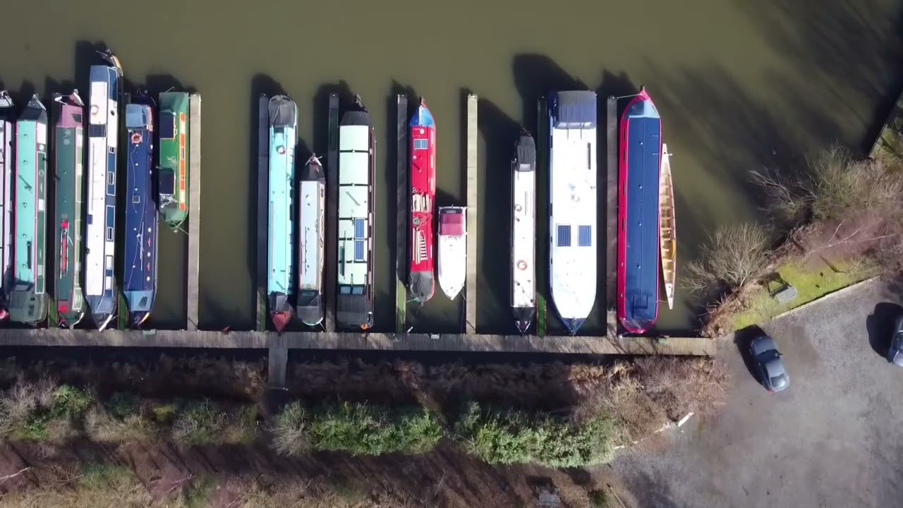 Drone footage of Scarisbrick Marina