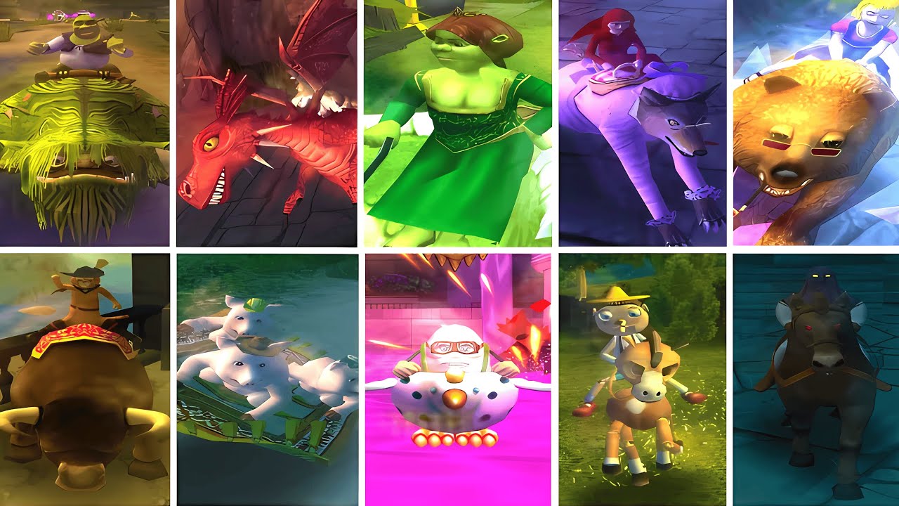Shrek Smash n' Crash Racing All Characters (PS2, GCN) 4K