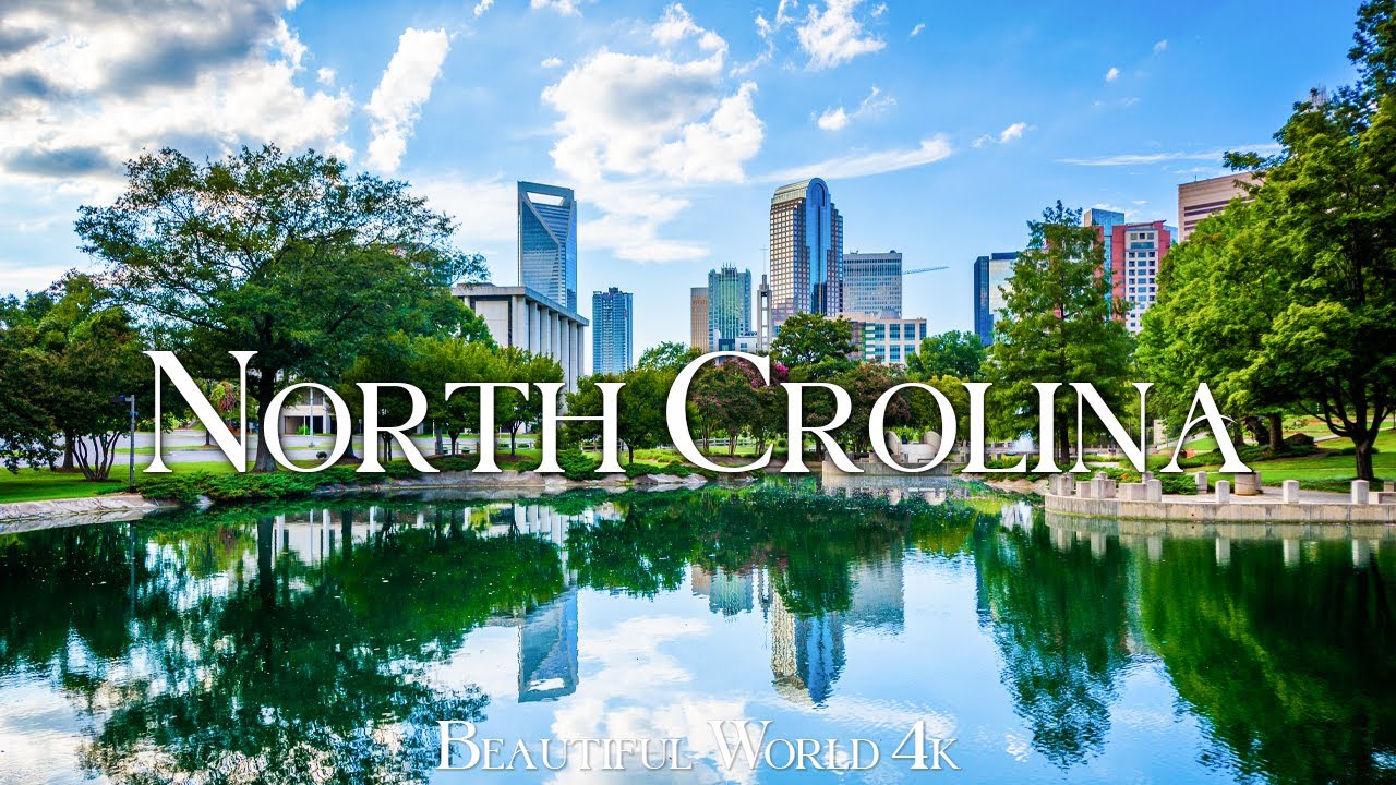 Carolina 4K Amazing Aerial Film - Мирная фортепианная музыка - живописное расслабление