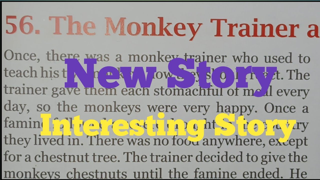 The Monkey 🐒 Trainer. #englishstory. Ab English Seekhna hua aur bhi aasan 💯 %.