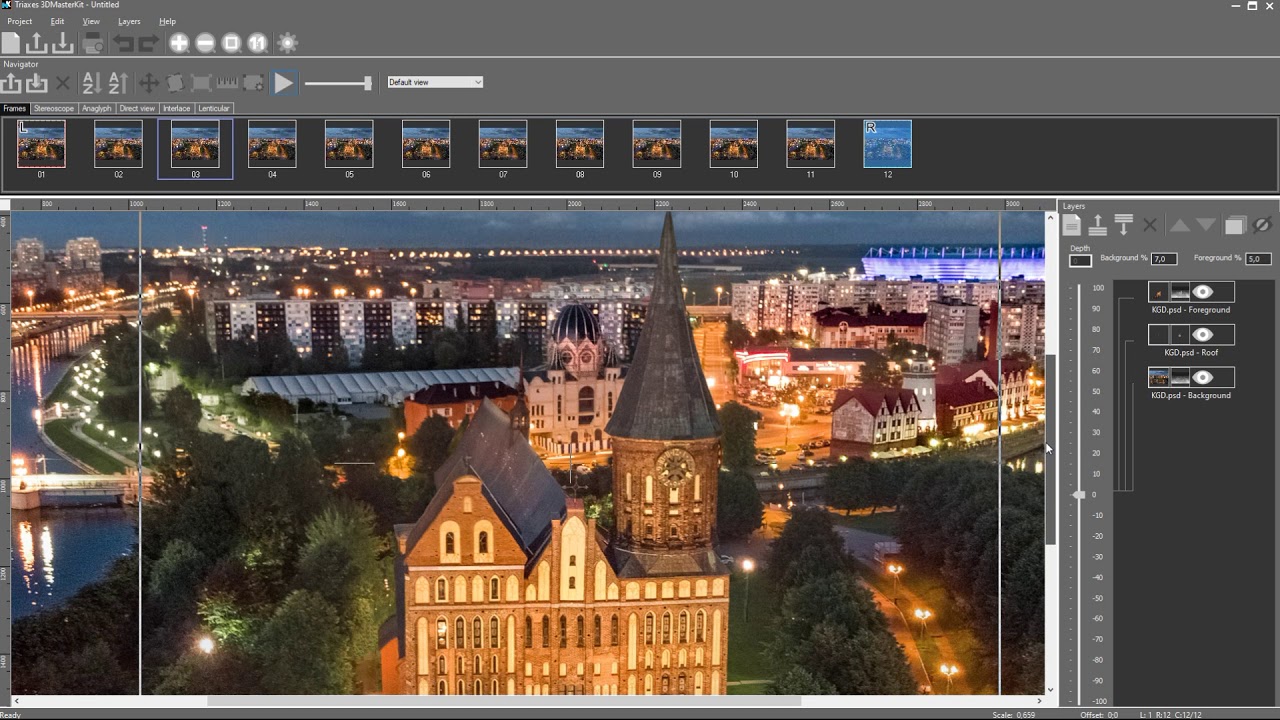 2D-3D photo conversion and lenticular printing using Triaxes 3DMasterKit