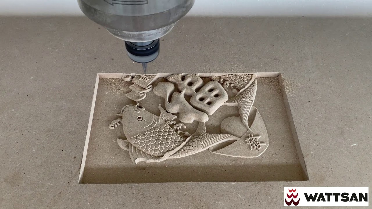 WATTSAN W1-1325 CNC Router 3d relief processing