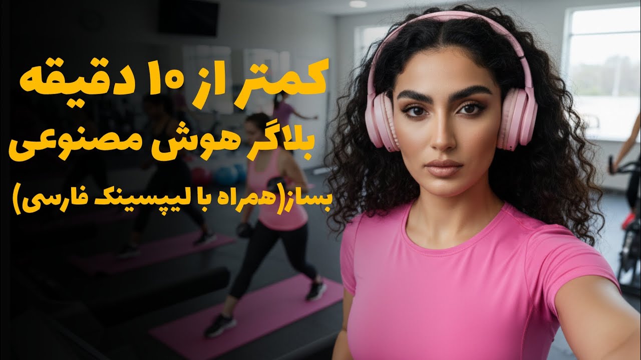 ساخت بلاگر وایرال هوش مصنوعی همراه با لیپسینک‌‌‌‌ِ فارسی روان(مناسب تولیدمحتوا اینستاگرام و یوتیوب)