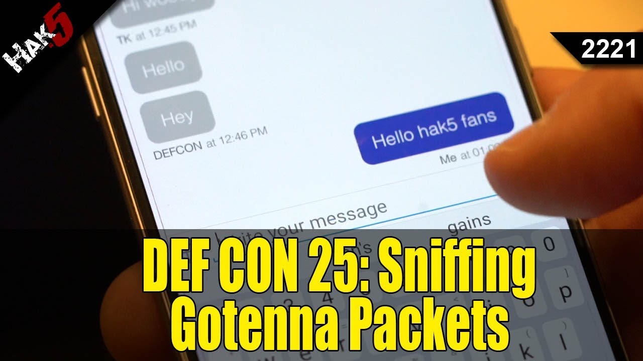 Sniffing Gotenna Packets and Voter Database Privacy Problems at DEF CON 25 - Hak5 2221