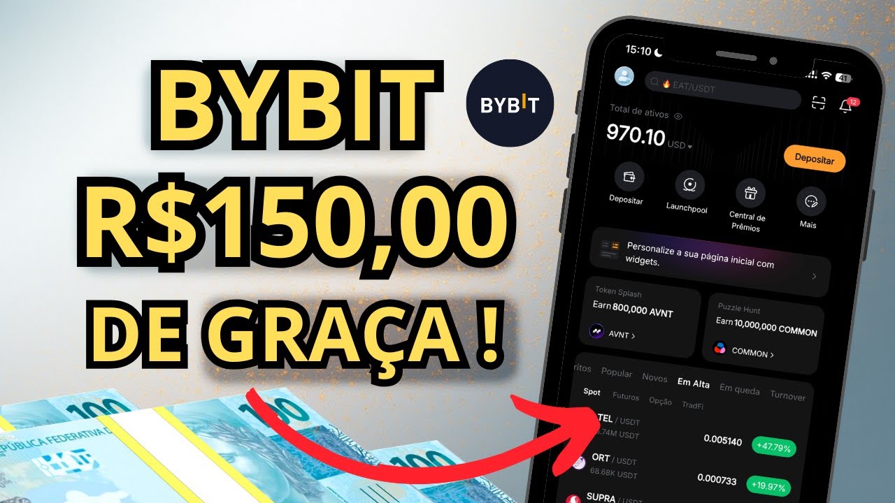 BYBIT EXCHANGE DE CRIPTOMOEDAS PAGANDO R$150,00 NO CADASTRO (F&Aacute;CIL DEMAIS)