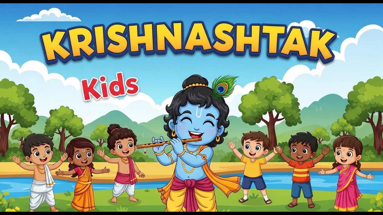 Little Krishna Chants  Bhaje Vrajaika Mandanam