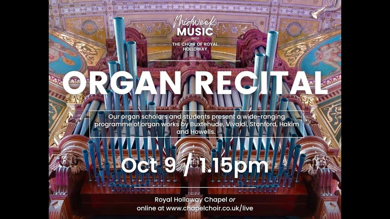 Midweek Music 9th October 2024 | Organ Recital