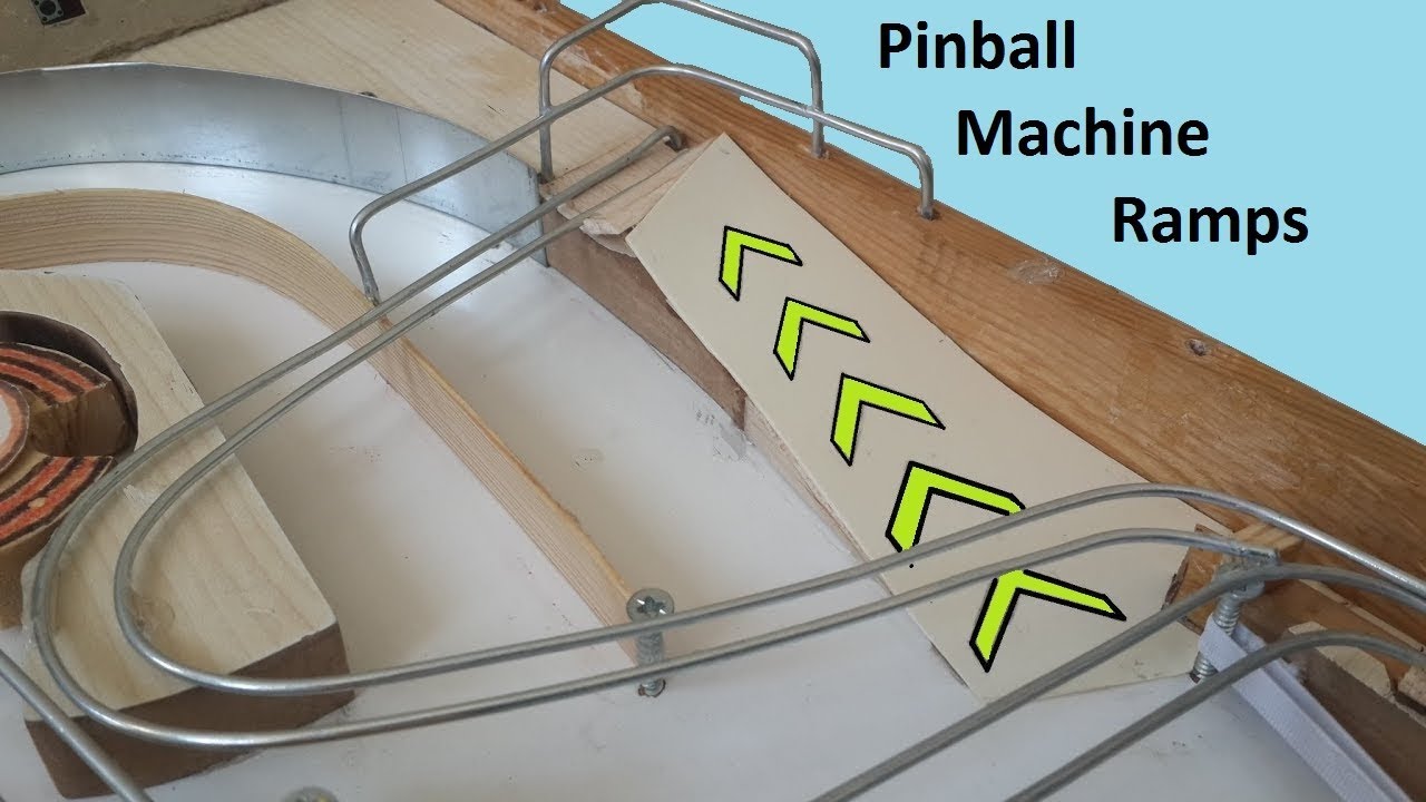 HOMEMADE PINBALL MACHINE (RAMPS and MARBLE RUN)