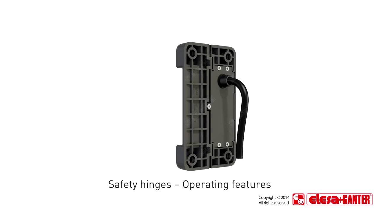 CFSW. Hinges with built-in safety multiple switch - Operating features