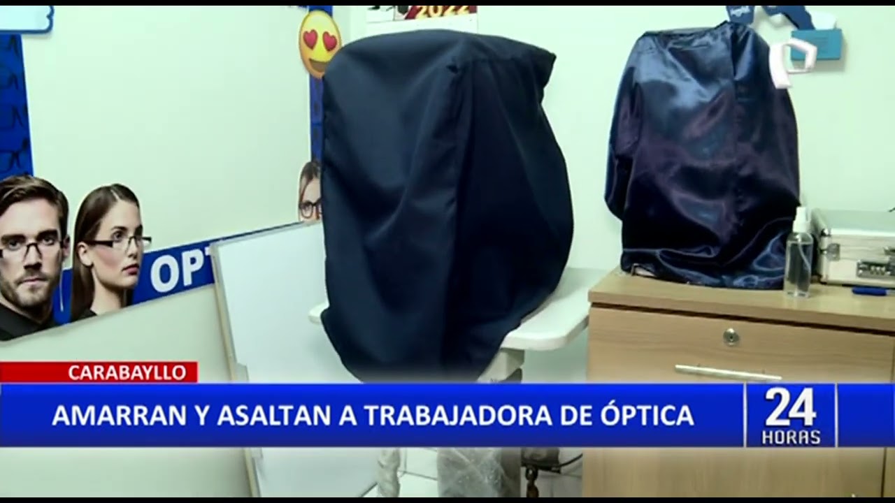 Carabayllo: delincuentes roban consultorio oftalmológico y se llevan laptop y celulares (1/2)