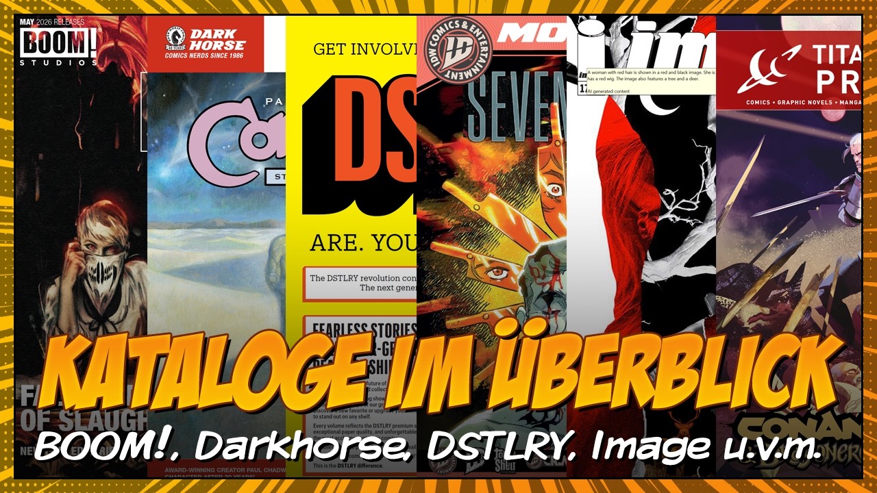 Was gibt es Neues bei BOOM!, Darkhorse, DSTLRY, IDW, Image und Titan im März? US-Kataloge | Deutsch
