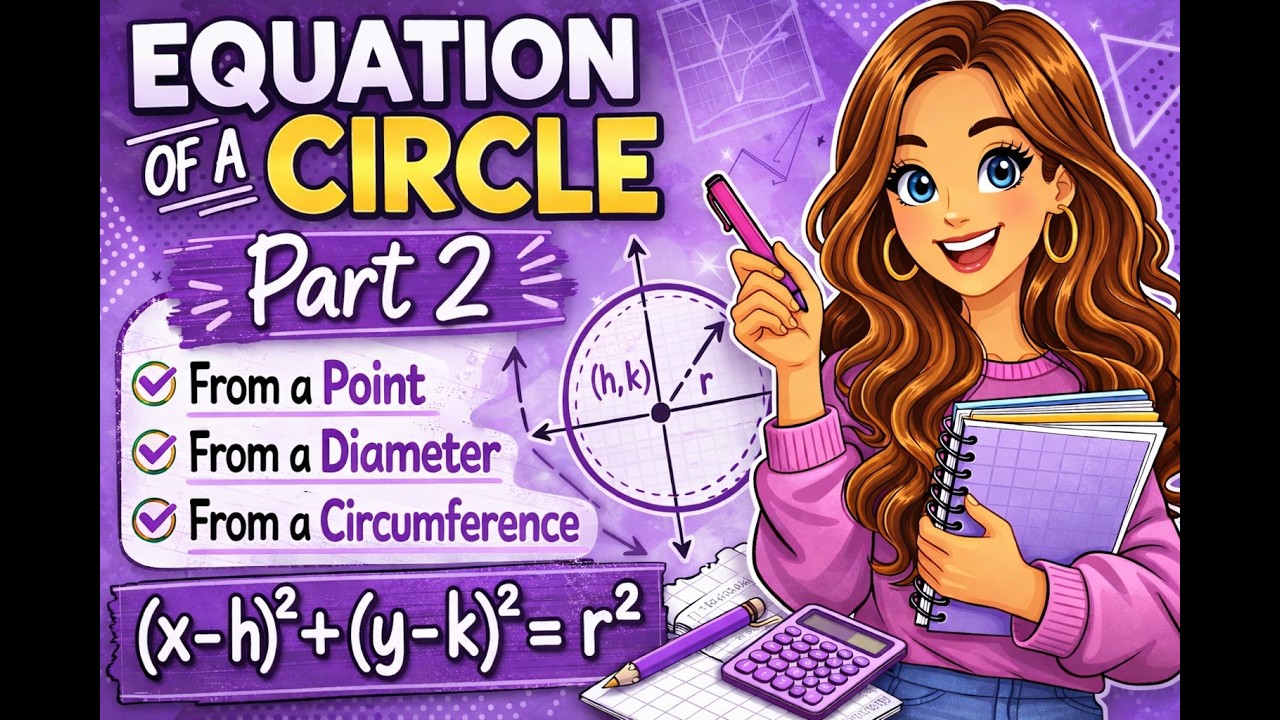 Equation of a Circle Part 2 | From Points, Diameters, and Circumference