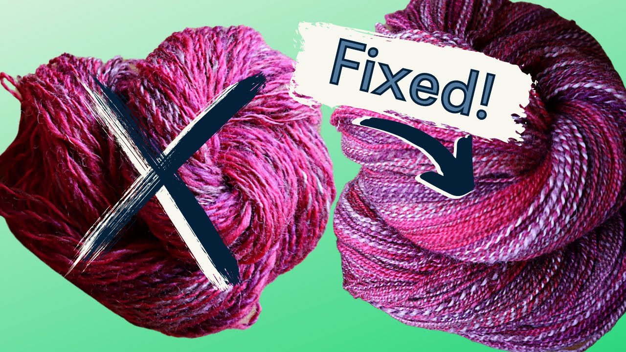 Fixing my Overspun Yarn by Re-spinning It!