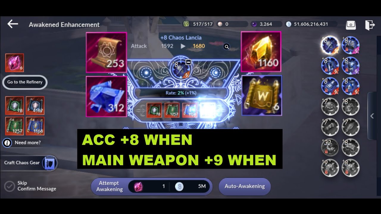Enhance Runes, Accessory +8, & Main Weapon +9 | RNG Test Part 2 | Black Desert Mobile