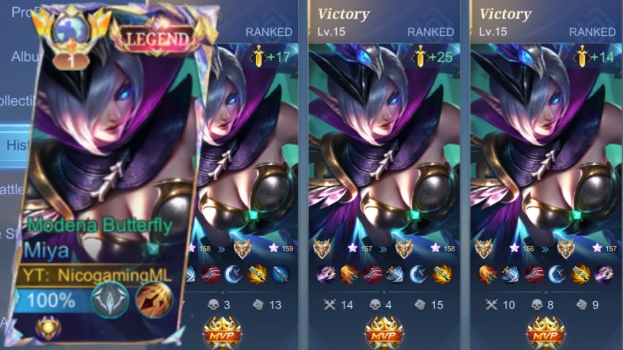 BEST COUNTER FOR IXIA | TOP GLOBAL MIYA MYTHICAL IMMORTAL SOLO RANK GAMEPLAY - MLBB