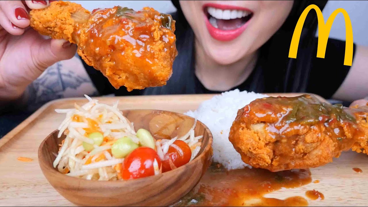 McDonald's Thailand  EDITION (ASMR EATING SOUNDS) LIGHT WHISPERS | SAS-ASMR