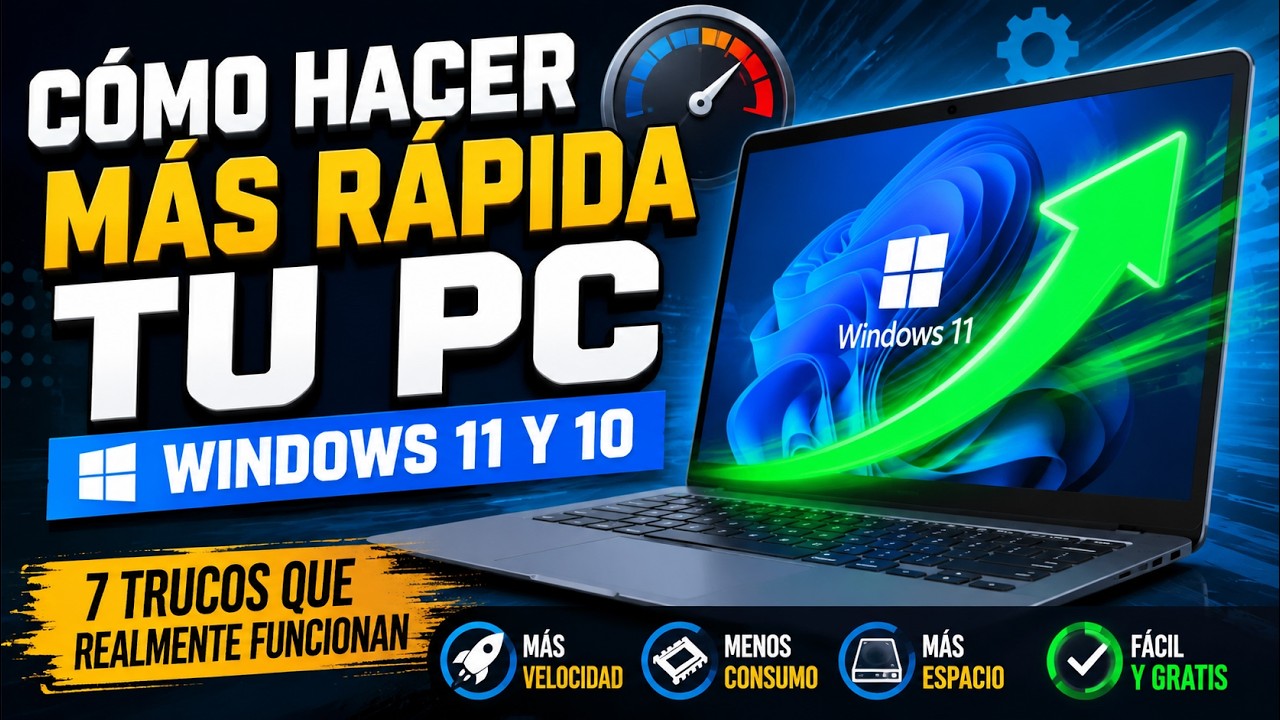 Tu PC Est&aacute; MUY LENTA? Haz ESTO y Acelera Windows YA