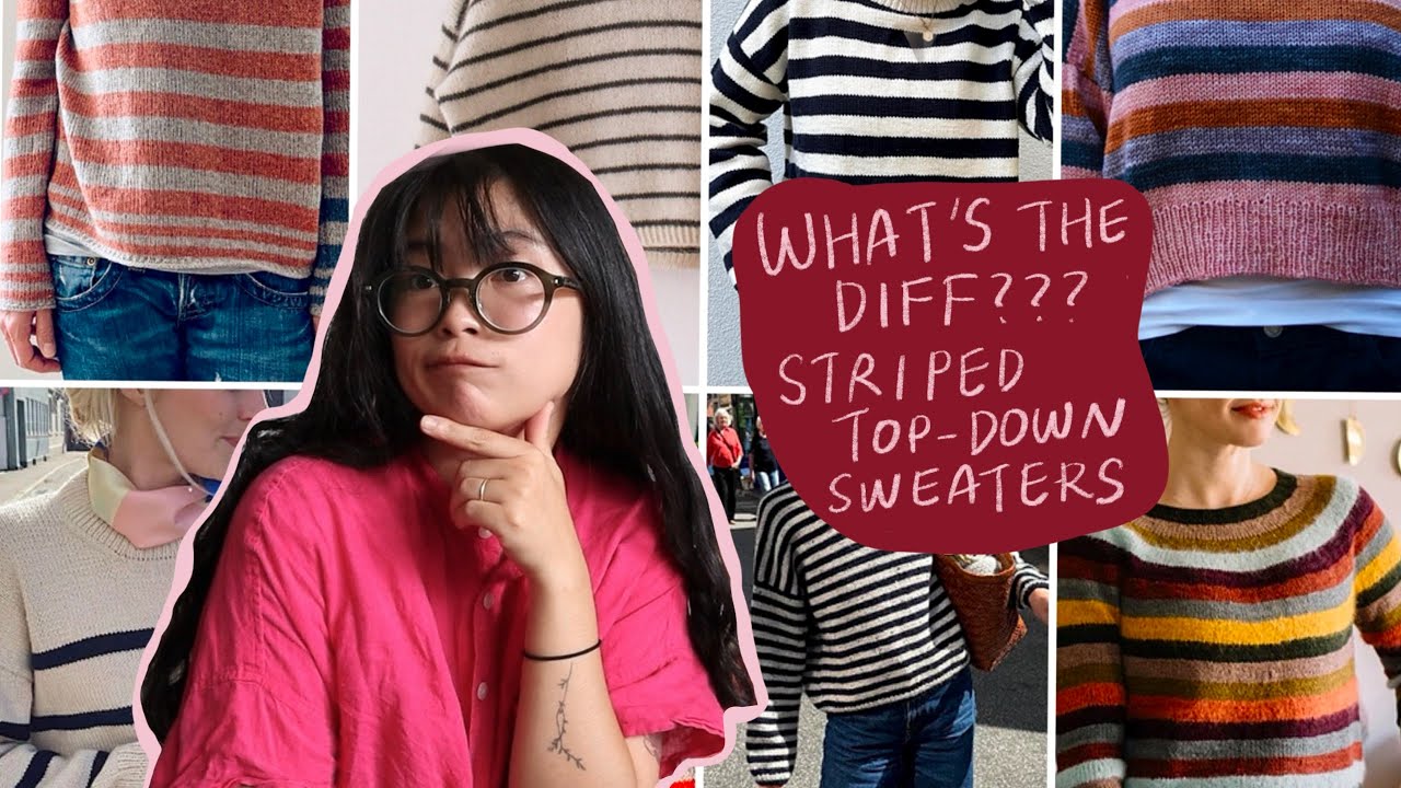 What’s the Diff?? 8 Top-Down Crew Neck Striped Sweaters