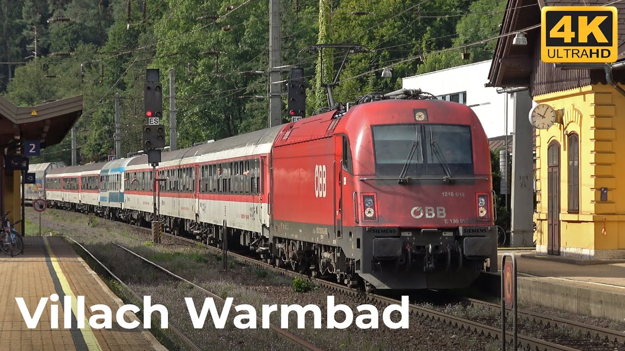 Osterreichisch Züge Vlog #152 - Villach Warmbad Bahnhof 16.08.2023