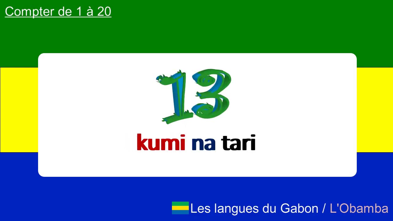 Parler l'Obamba (langue du Gabon) : Compter de 1 à 20
