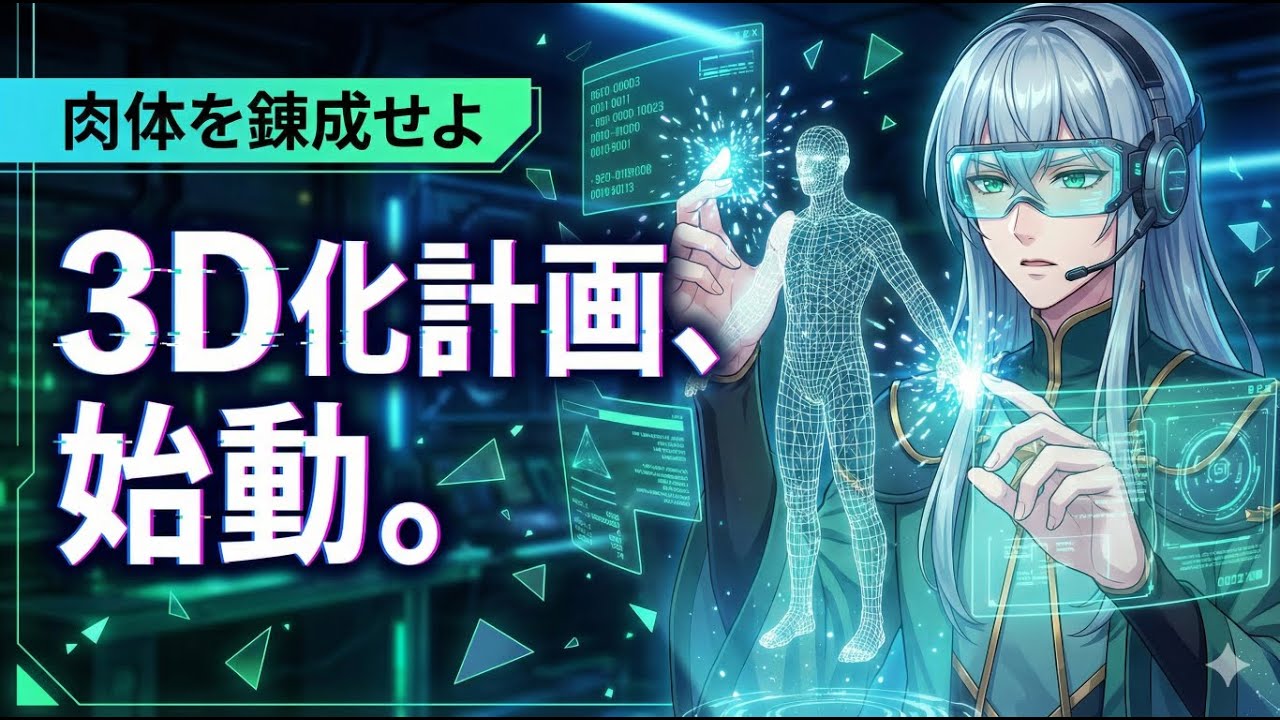 【3D化計画】ついに始動！自作で3Dモデルを作る作業枠【月詞蒼螺 / 新人Vtuber】